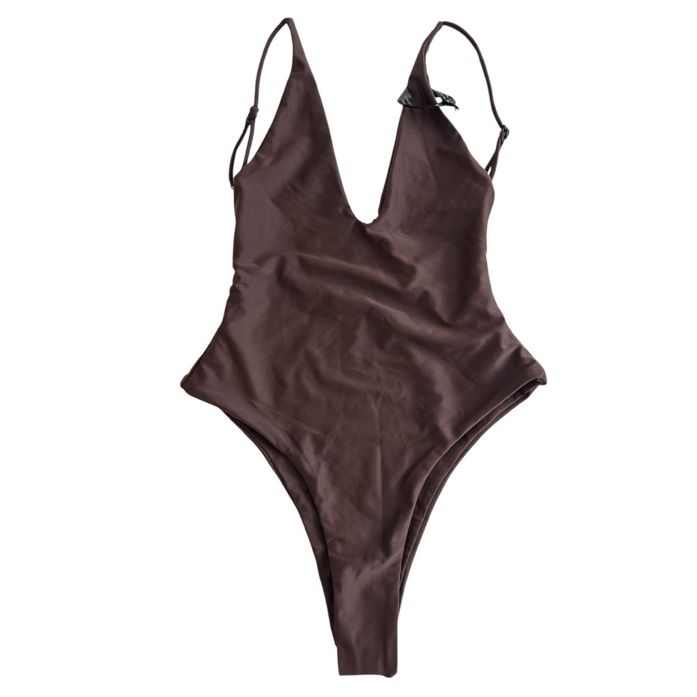 Ark Swimwear Chocolate Brown One Piece S